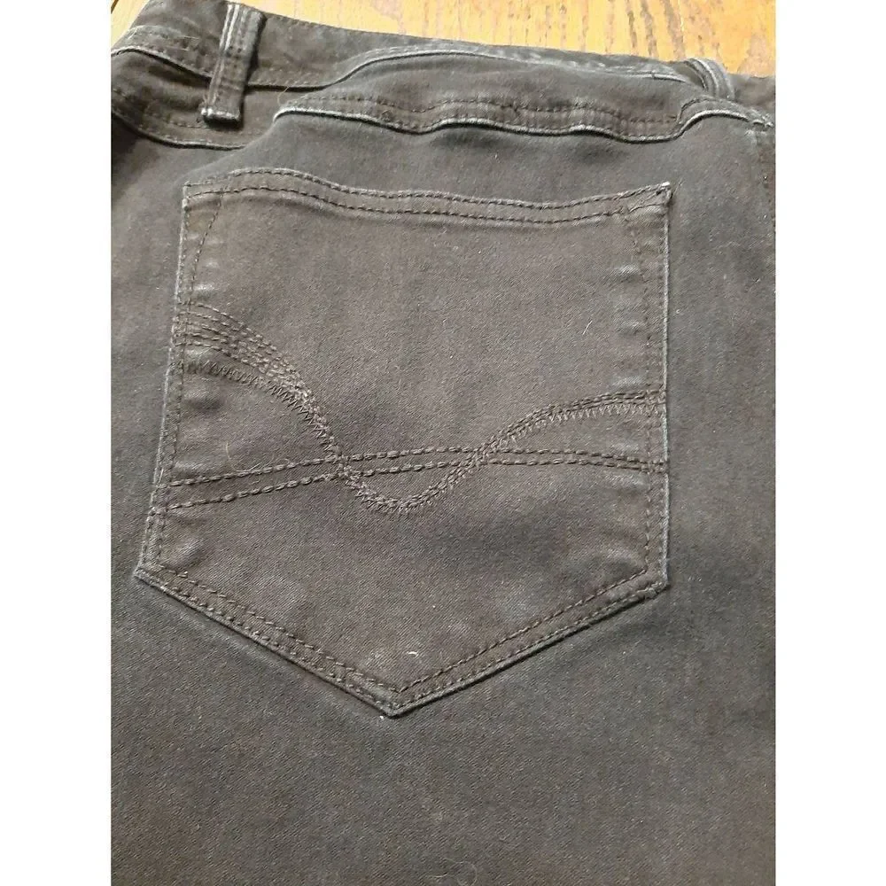 Sz 18 db Established 1962 Black Stretch Boot Cut Pant Back Pockets Casual Pants - Picture 4 of 8